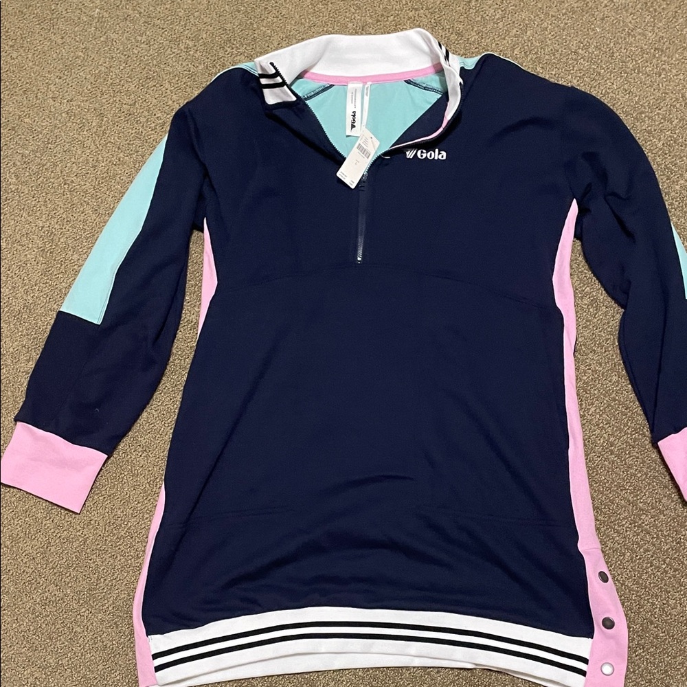 Gola Navy, Light Pink & Mint Pullover Dress